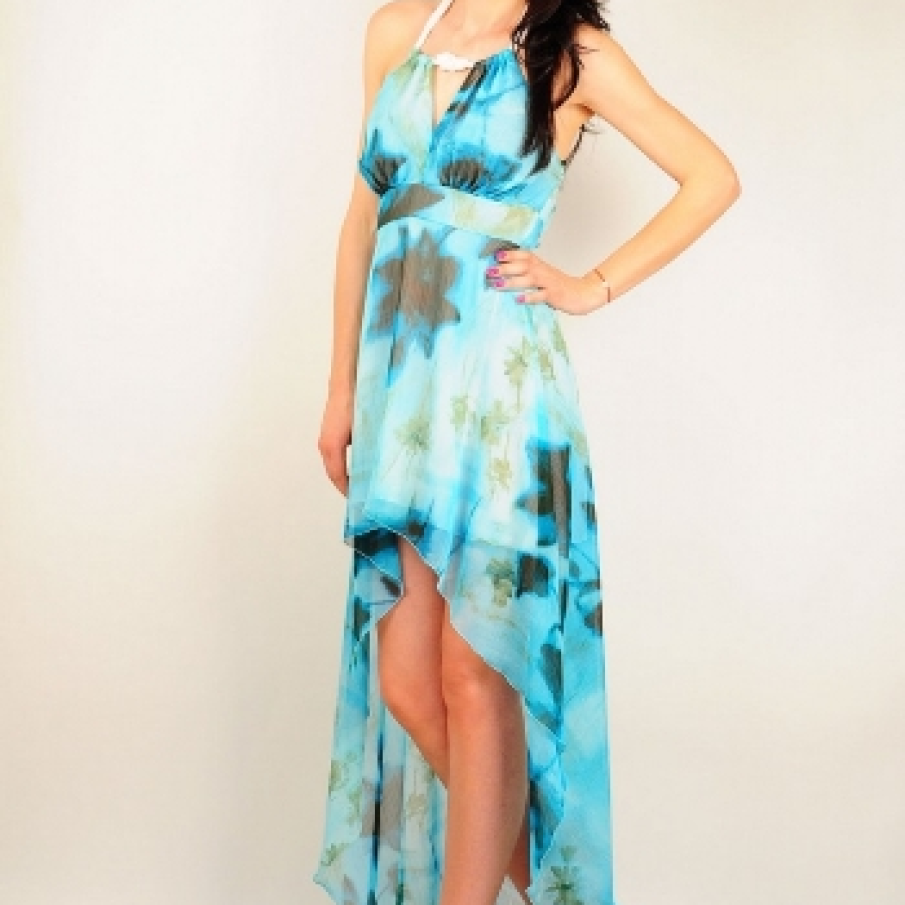 Rochie de seara cu imprimeu floral