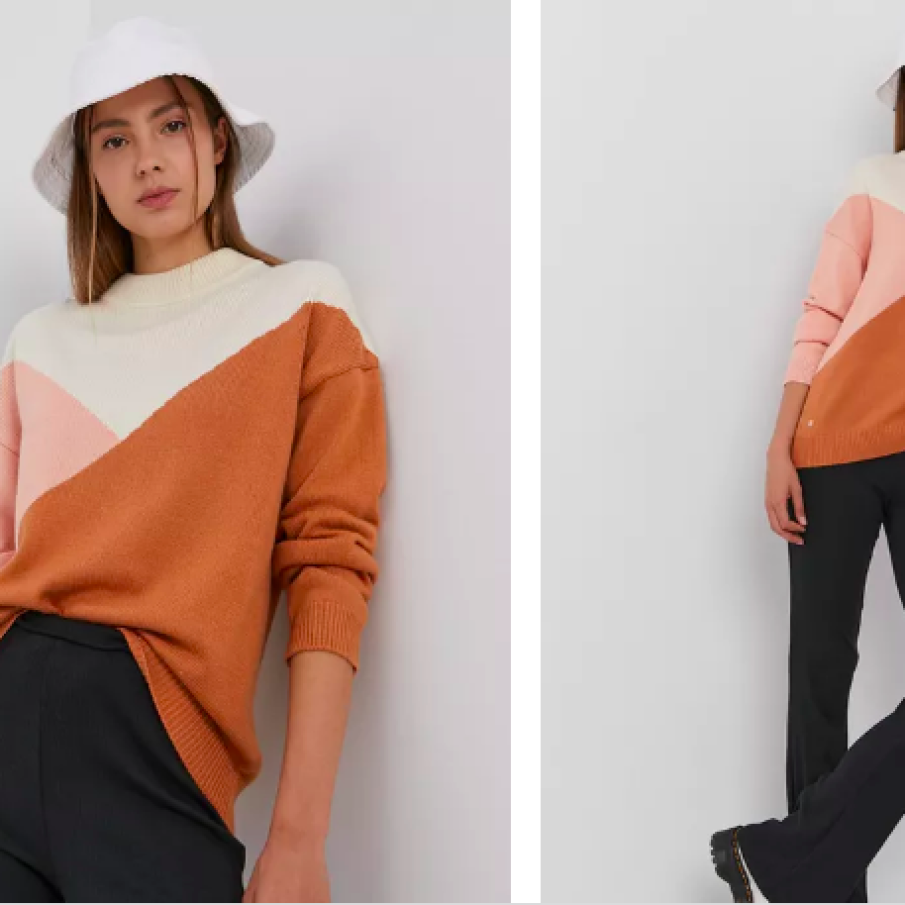 Pulover geometric in 3 culori