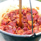 Tocanita de ficatei  cu mamaliga