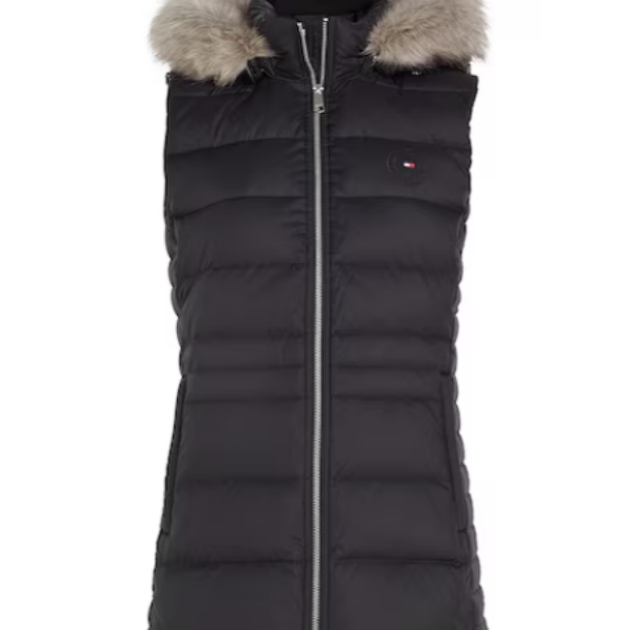 Tommy Hilfiger Vestă matlasată cu glugă
