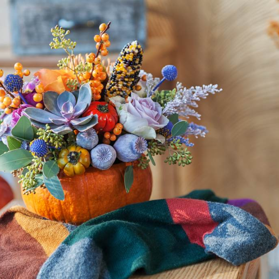 Vaza decorativa de toamna 