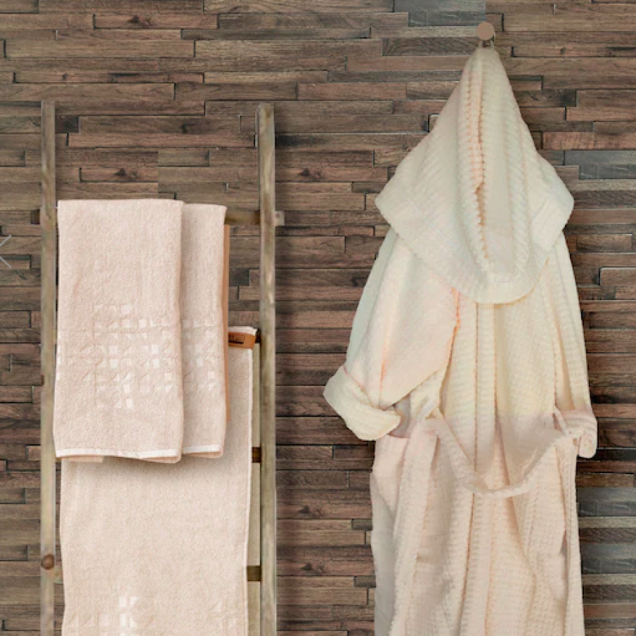 AGLIKA Halat baie cu glugă Kale 100% bumbac