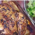 Friptura de pui cu ierburi aromatice, lamaie, usturoi si ceapa rosie