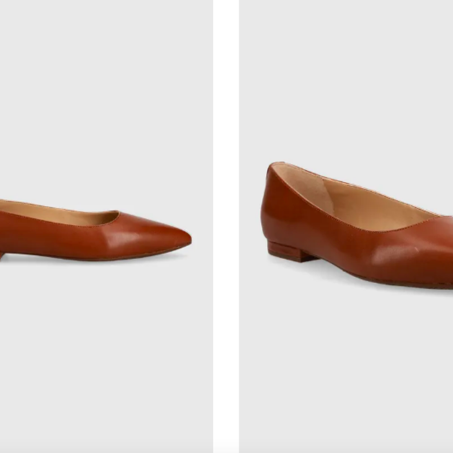 Lauren Ralph Lauren balerini de piele Londyn