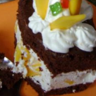 Desertul de duminica: Prajitura cu branza ricotta, frisca si mango