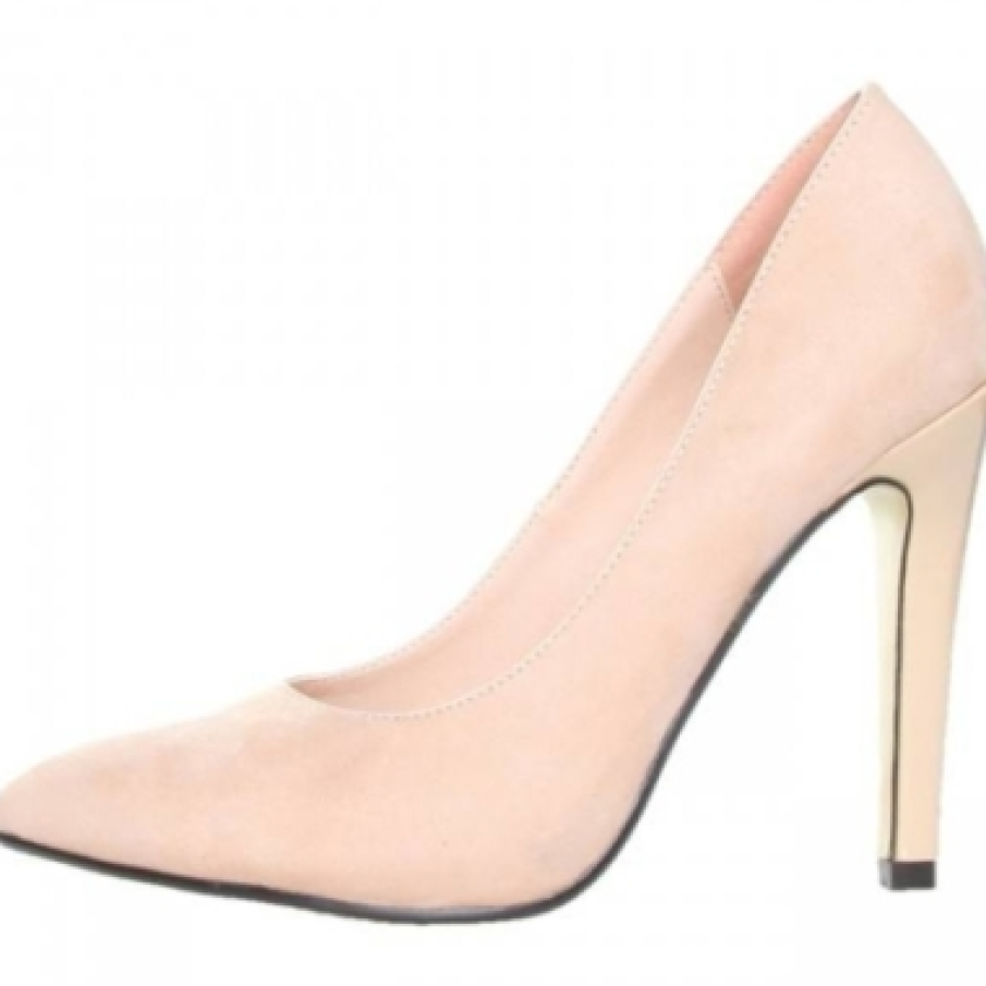 Pantofi nude cu varful ascutit 