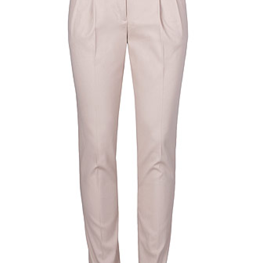 Pantaloni bej din bumbac