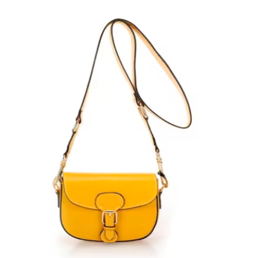 Massimo Castelli Geantă din piele cu baretă de umăr detașabilă