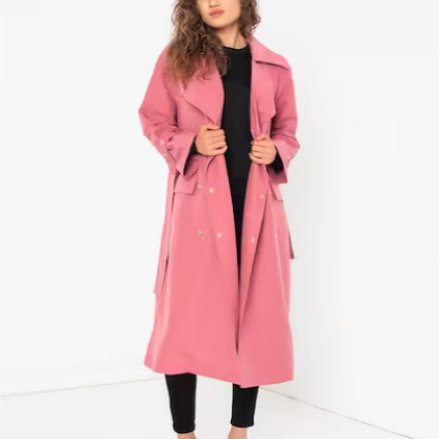 ARMANI EXCHANGE Trenci cu revere late și cordon