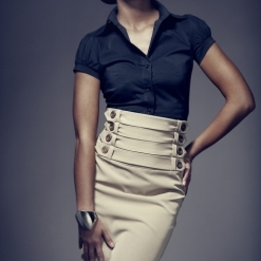 Fusta cu talie inalta 