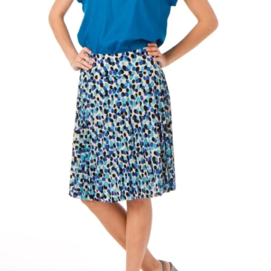 Fusta plisata viu colorata