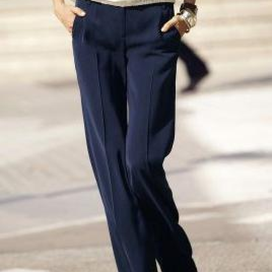 Pantaloni fluizi cu talie inalta