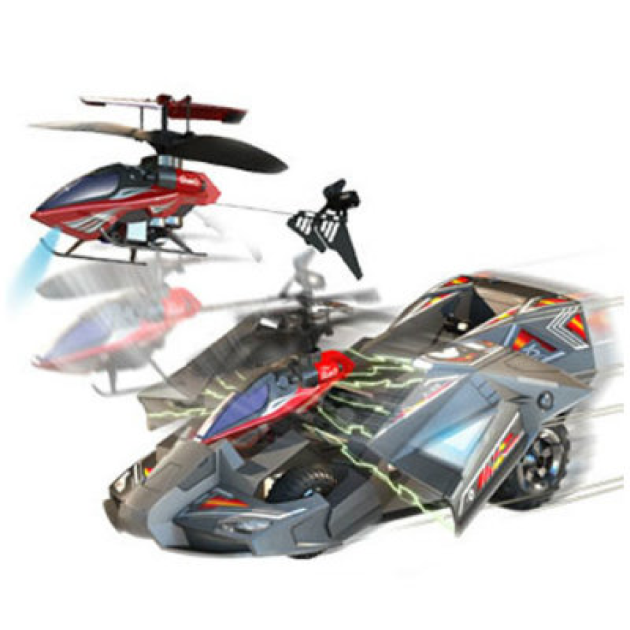 Silverlit Masina si Elicoper Heli Racer cu radiocomanda