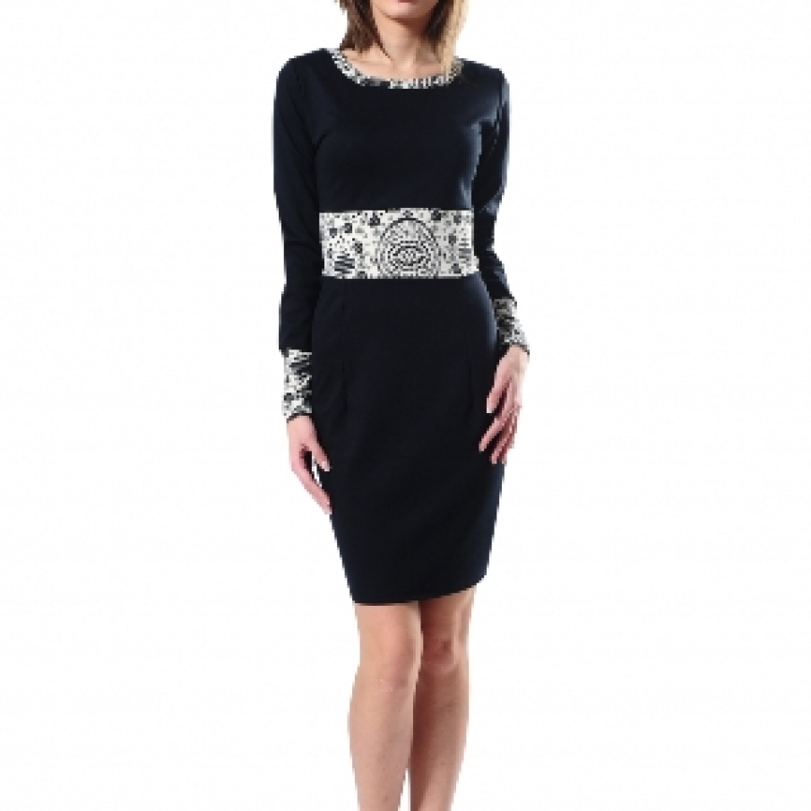 Rochie cu negru & floricele