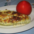 Dovlecei umpluti cu branza, ou, smantana si verdeata