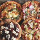 Mini pizza vegetariana