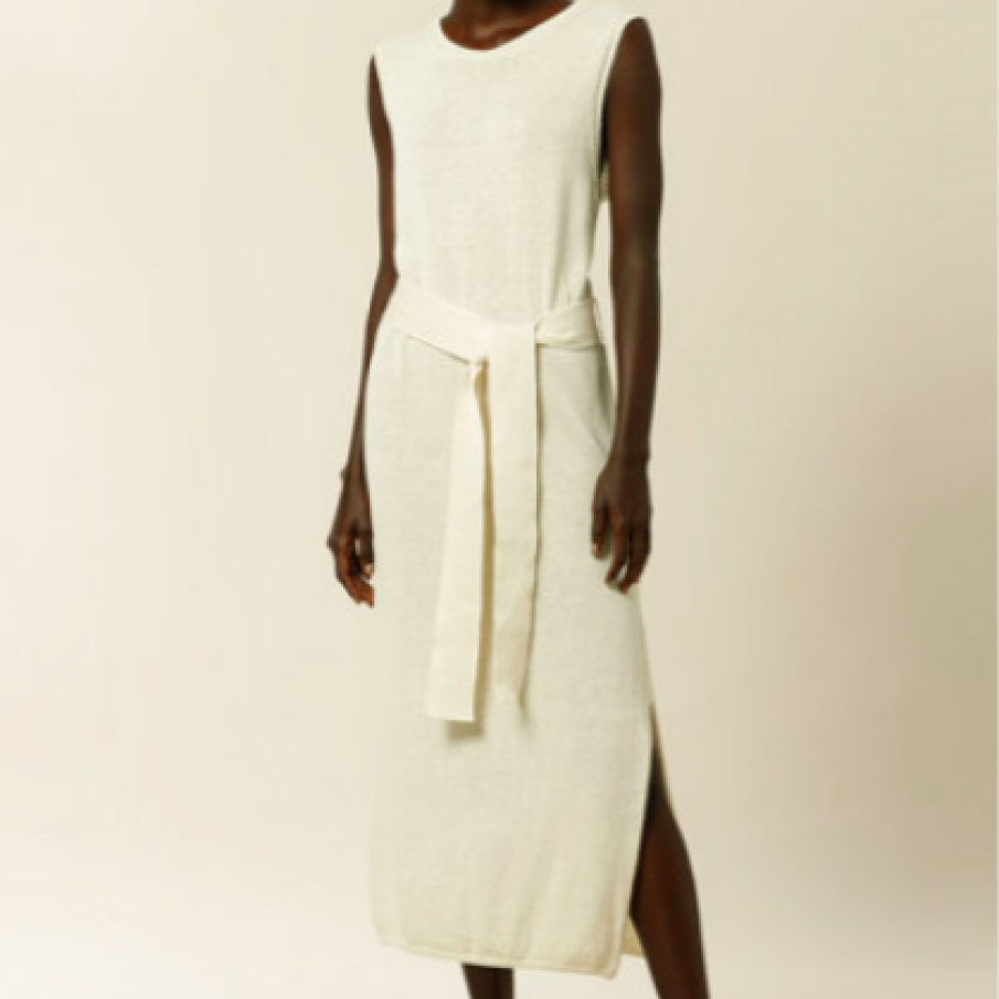 IVY & OAK Rochie midi tricotată din in și bumbac