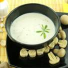 Supa crema de branza si ciuperci