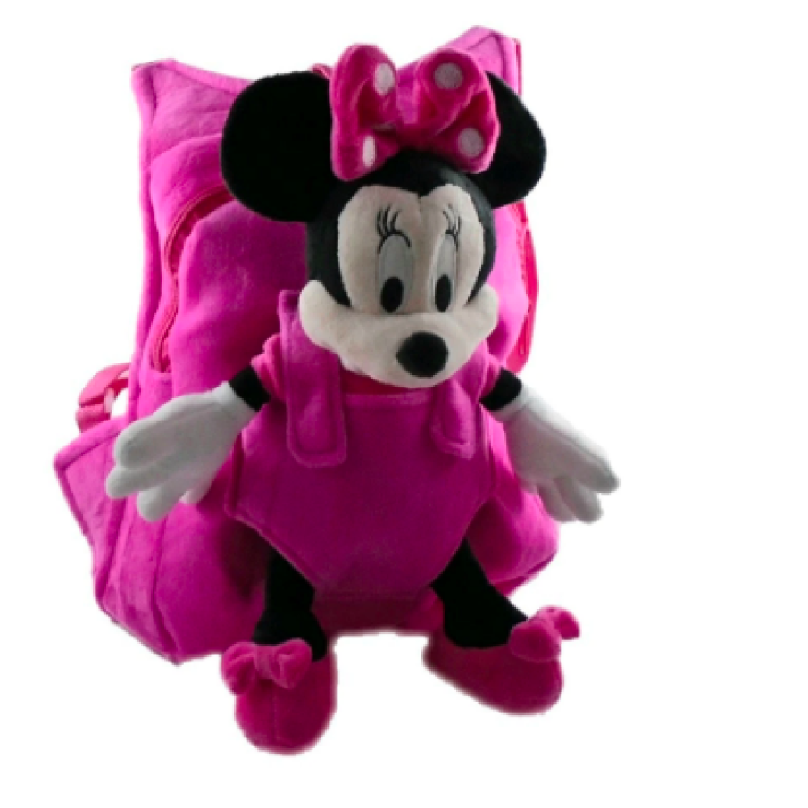 Ghiozdan de plus cu mascotă detașabilă Minnie Mouse