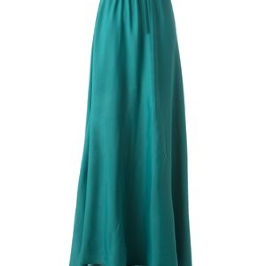 Fusta lunga din voal turcoaz Faldaza