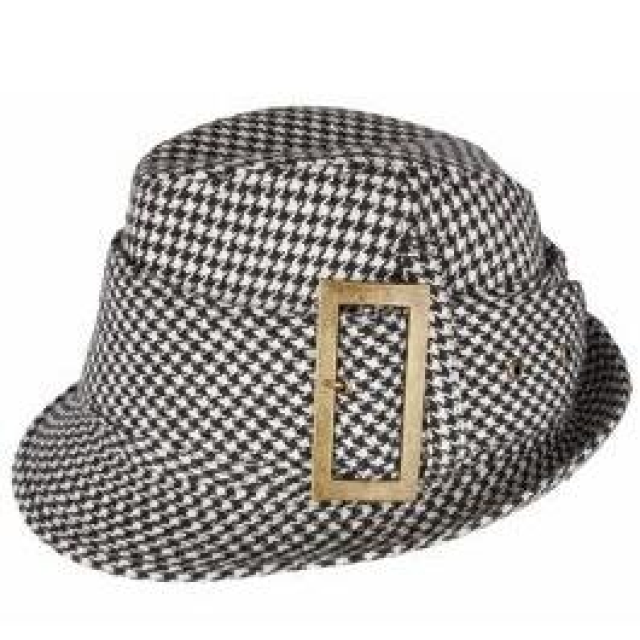 Palarie in carouri, cu catarama