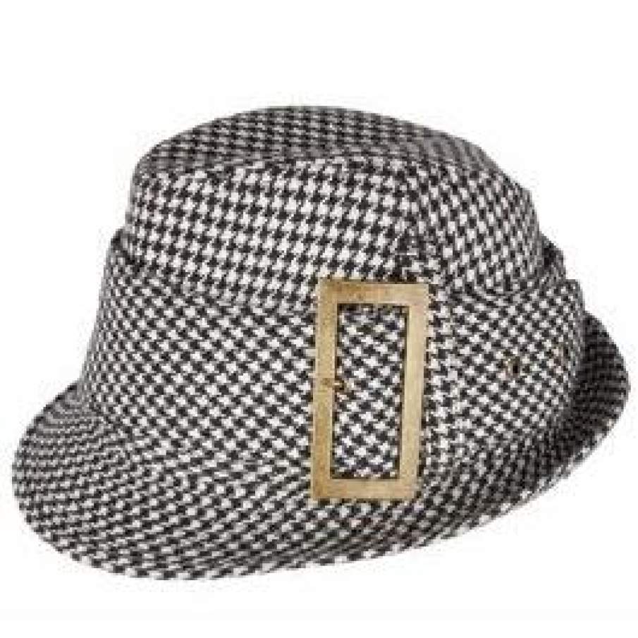 Palarie in carouri, cu catarama