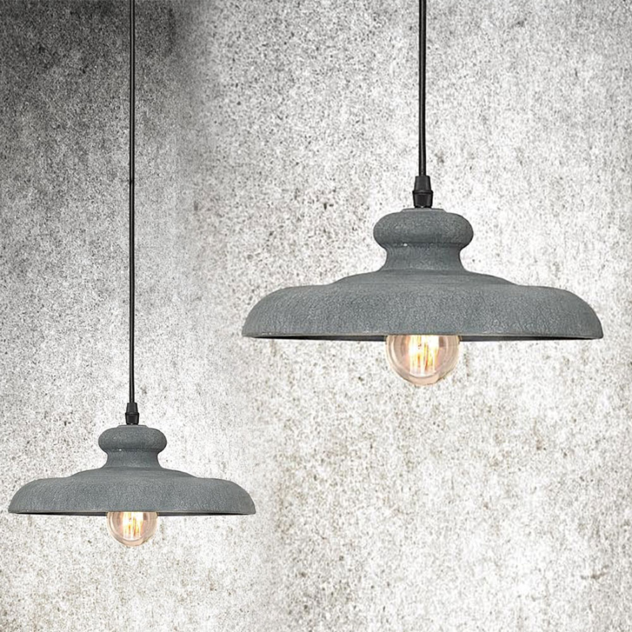 Pendul ultramodern din metal matifiat Concrete C