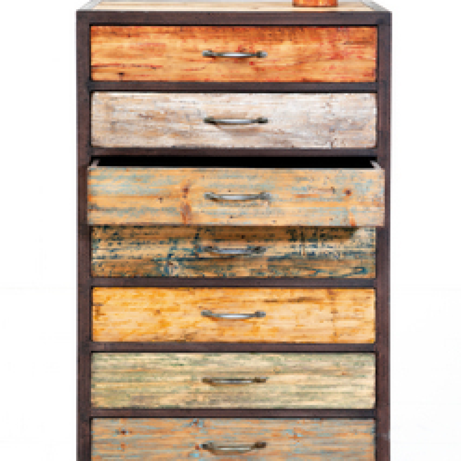  Cabinet Colorful Wood 