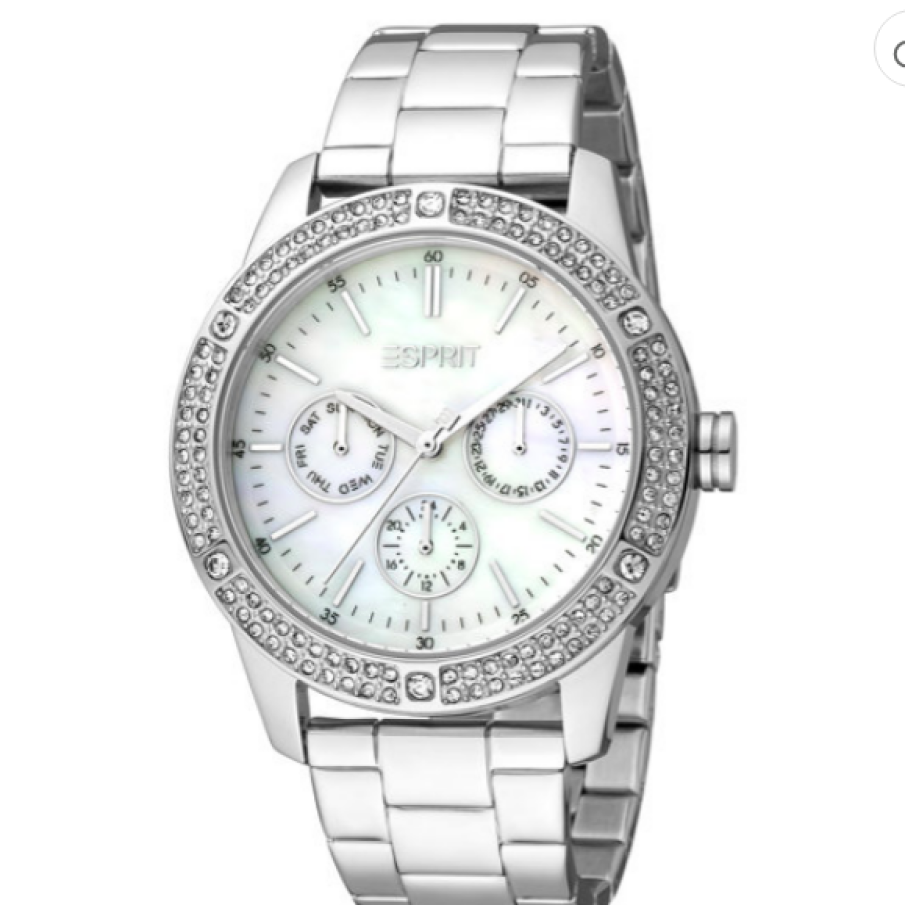 Esprit Ceas de otel inoxidabil decorat cu cristale