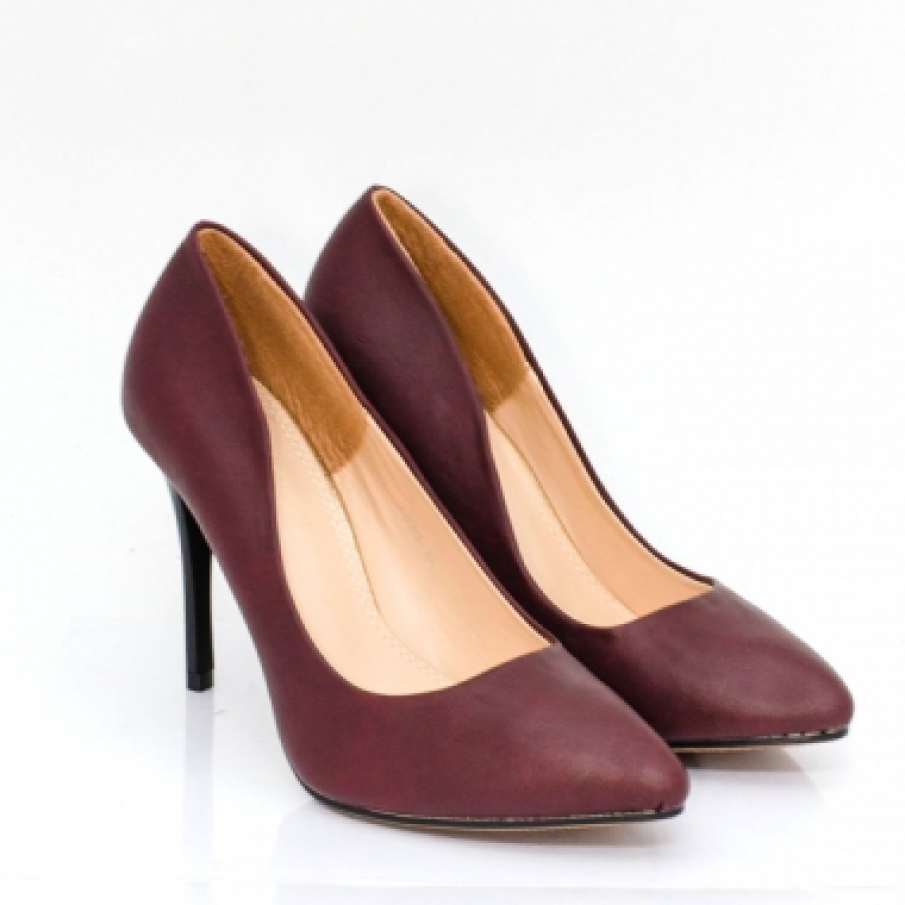 Pantofi MiLady in nuanta de marsala 