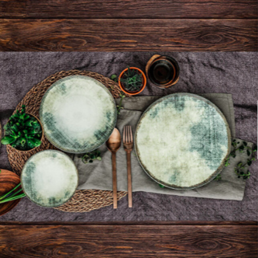 Set 24 piese pentru cină Gural Porselen, 25 x 25 x 3 cm, porțelan, Multicolor