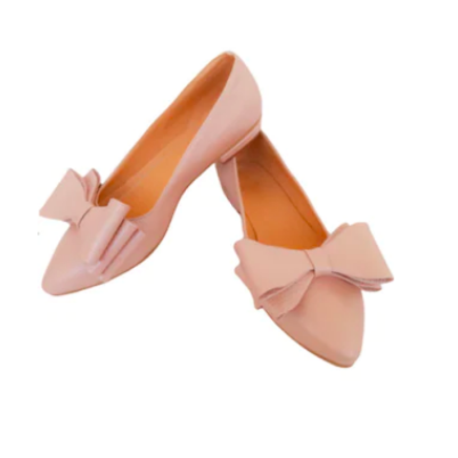 Balerini cu fundite, Piele naturală, Roz sidef