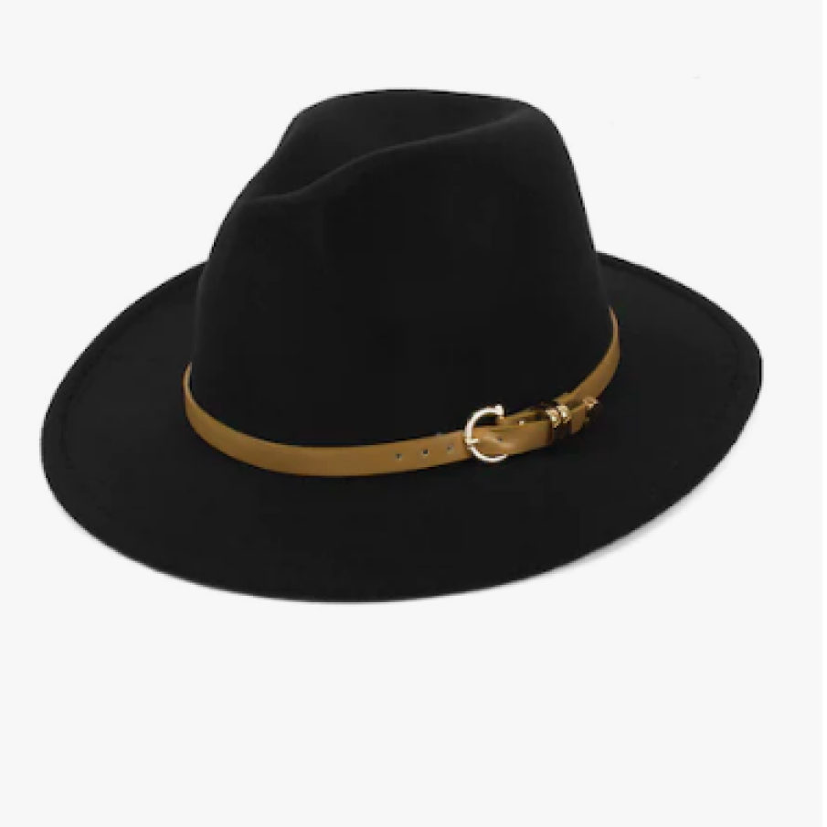 Pălărie de stofă unisex Pami, Negru