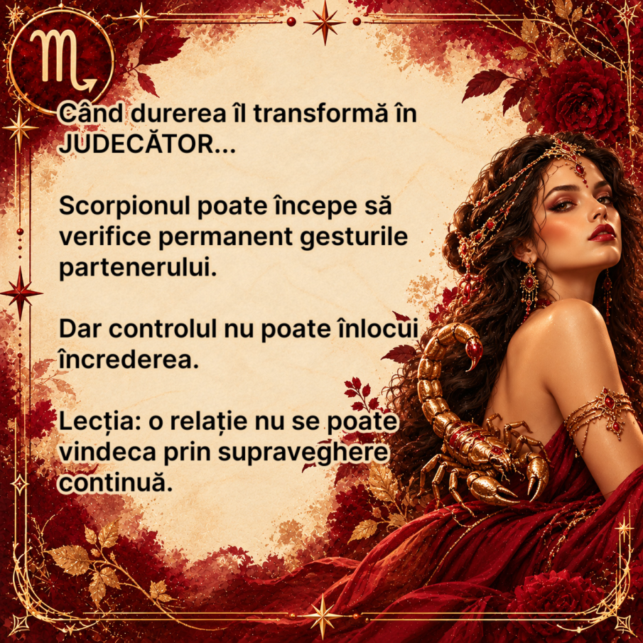 SCORPIONUL poate IERTA, dar ceva în sufletul lui MOARE pentru totdeauna! Rana pe care niciun „ÎMI PARE RĂU” nu o poate vindeca