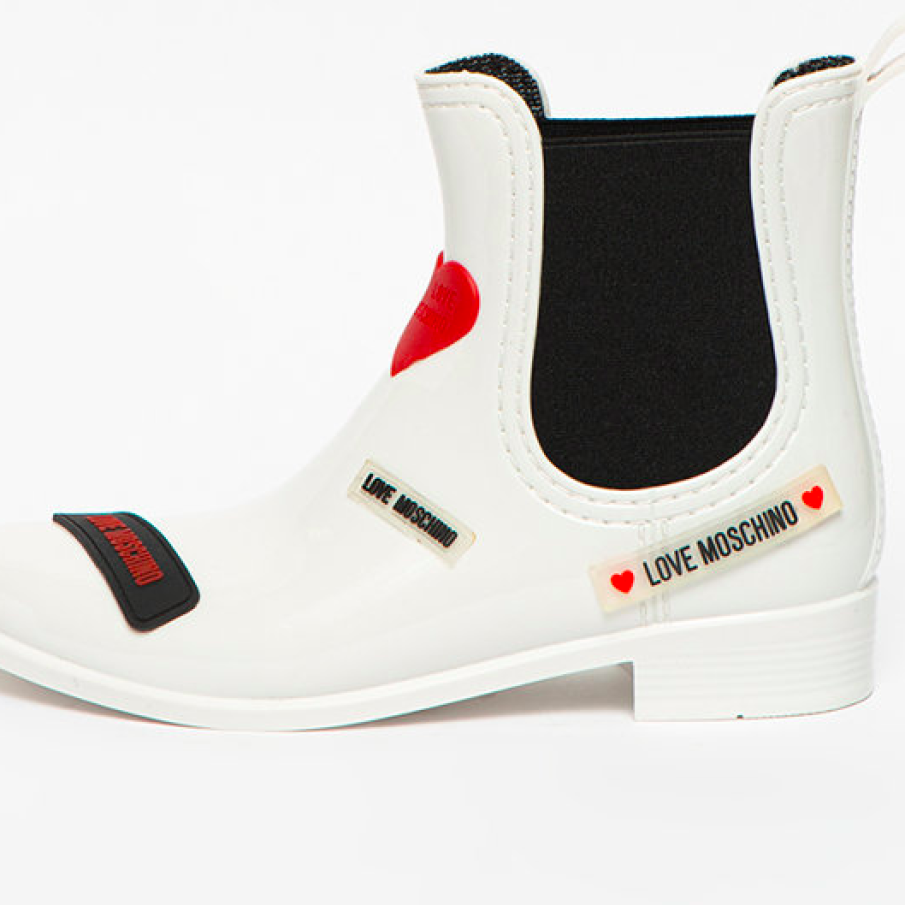 Love Moschino Cizme de ploaie cu logo