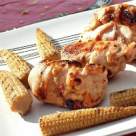 Minirulouri cu babycorn la gratar