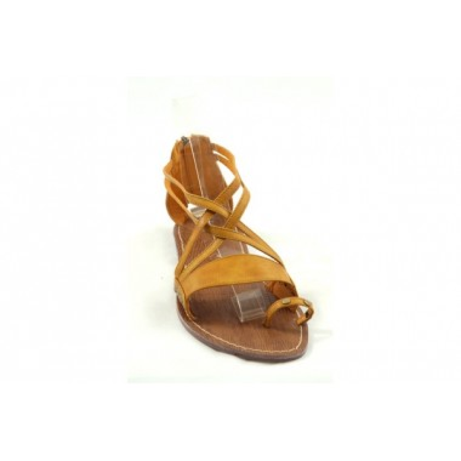 Sandale gladiator mustar