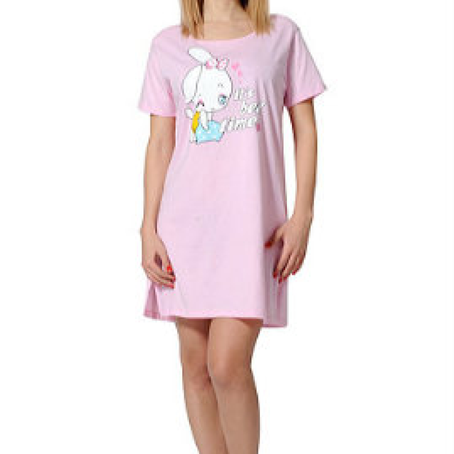 Camasa de noapte roz 