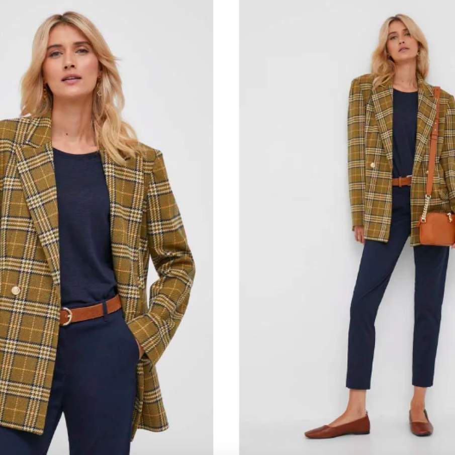 Mos Mosh sacou culoarea verde, un singur rând de nasturi, modelator