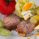 Rulou de porc cu cartofi frantuzesti