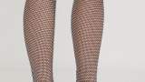 Cizme spectaculoase peste genunchi din colecția Steve Madden, confecționate din material textil tip plasă 