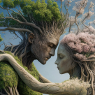 Bărbatul şi femeia – Victor Hugo. Bărbatul este plasat acolo unde se sfârşeşte pământul, femeia acolo unde începe cerul...