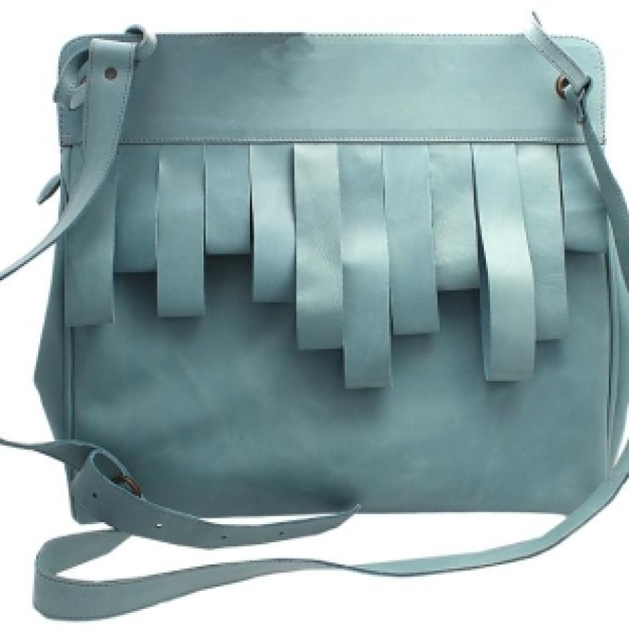 Geanta cu franjuri asimetrici 