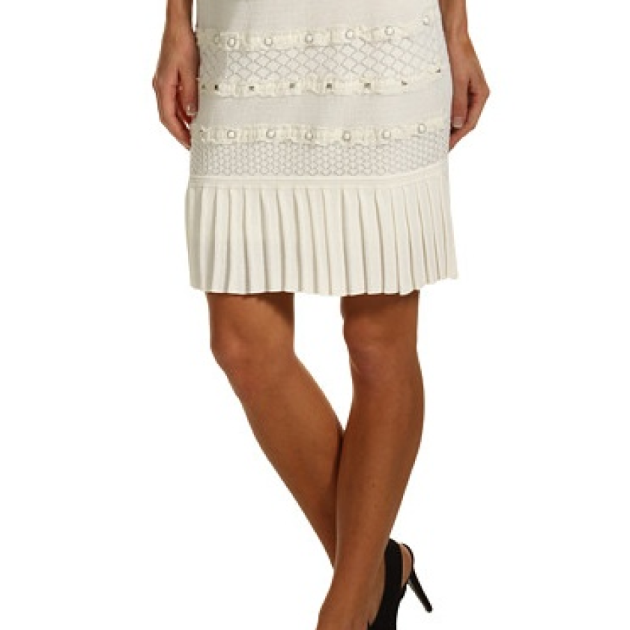 Fusta partial plisata