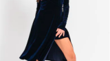Versace Jeans Couture Rochie petrecută catifelată asimetrică