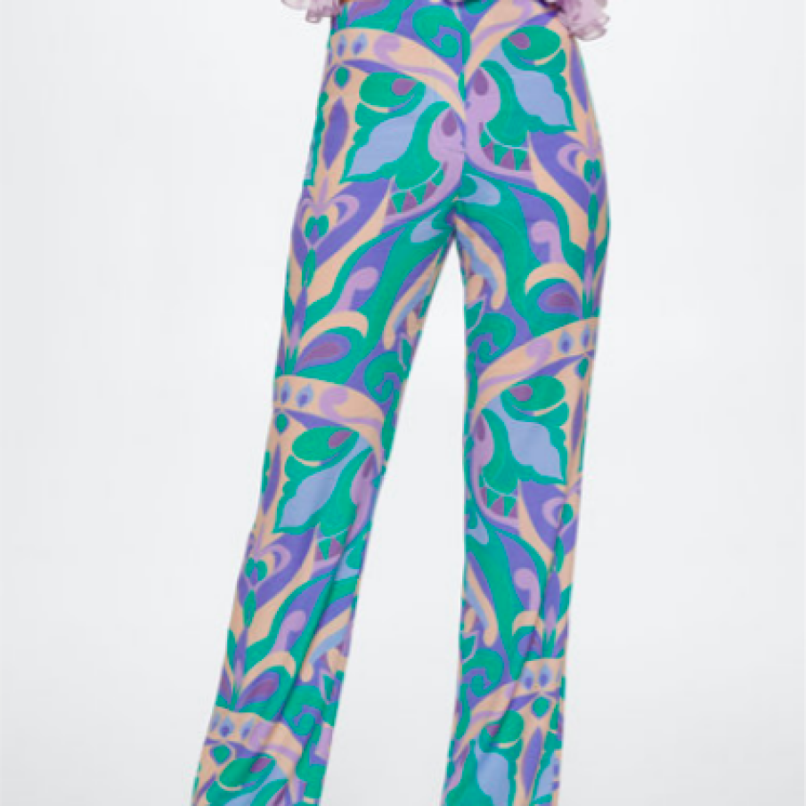 Mango Pantaloni cu imprimeu etnic Abby