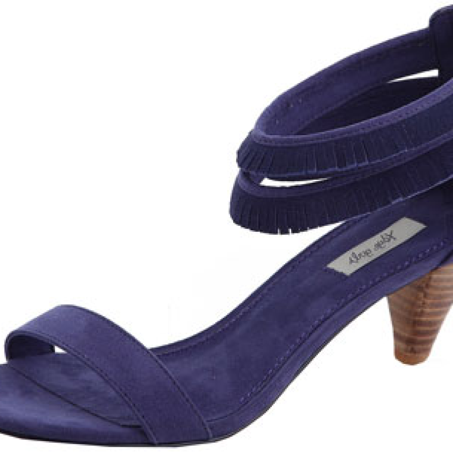 Sandale cu toc si minifranjuri