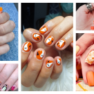 Manichiura de Halloween inspirată de dovleci și portocaliul lor tomnatic: 20 de modele de unghii drăgălașe și deloc înfricoșătoare, care îți vor “lumina” Halloweenul și toamna 