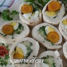 Rulouri din piept de pasare cu morcov si ou