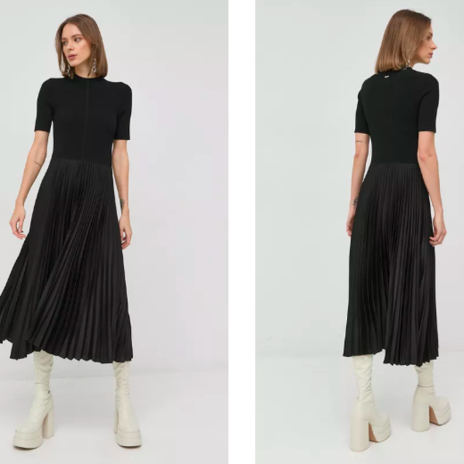 BOSS rochie culoarea negru